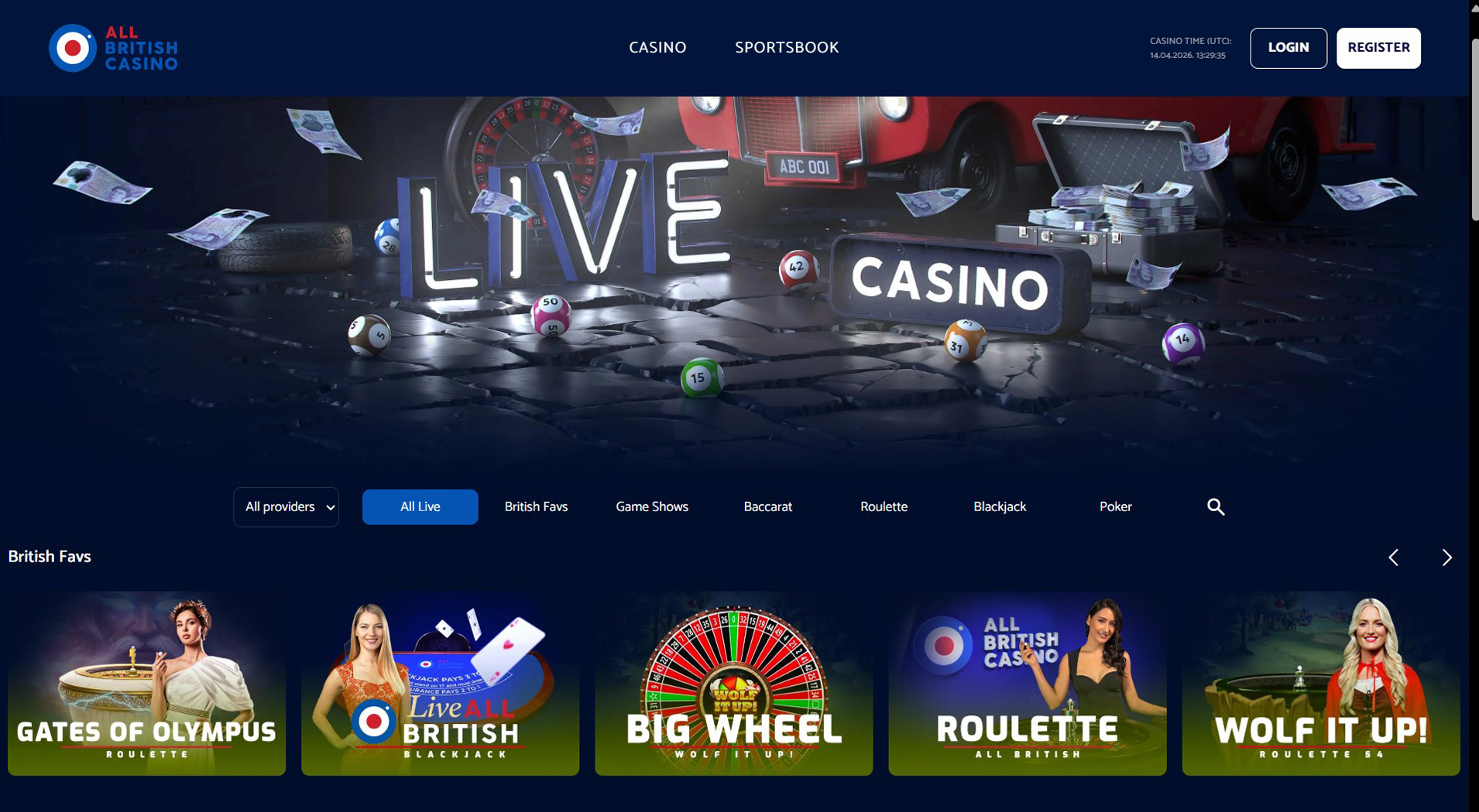 7. All British Casino - Balanced Ukash Casino Offer