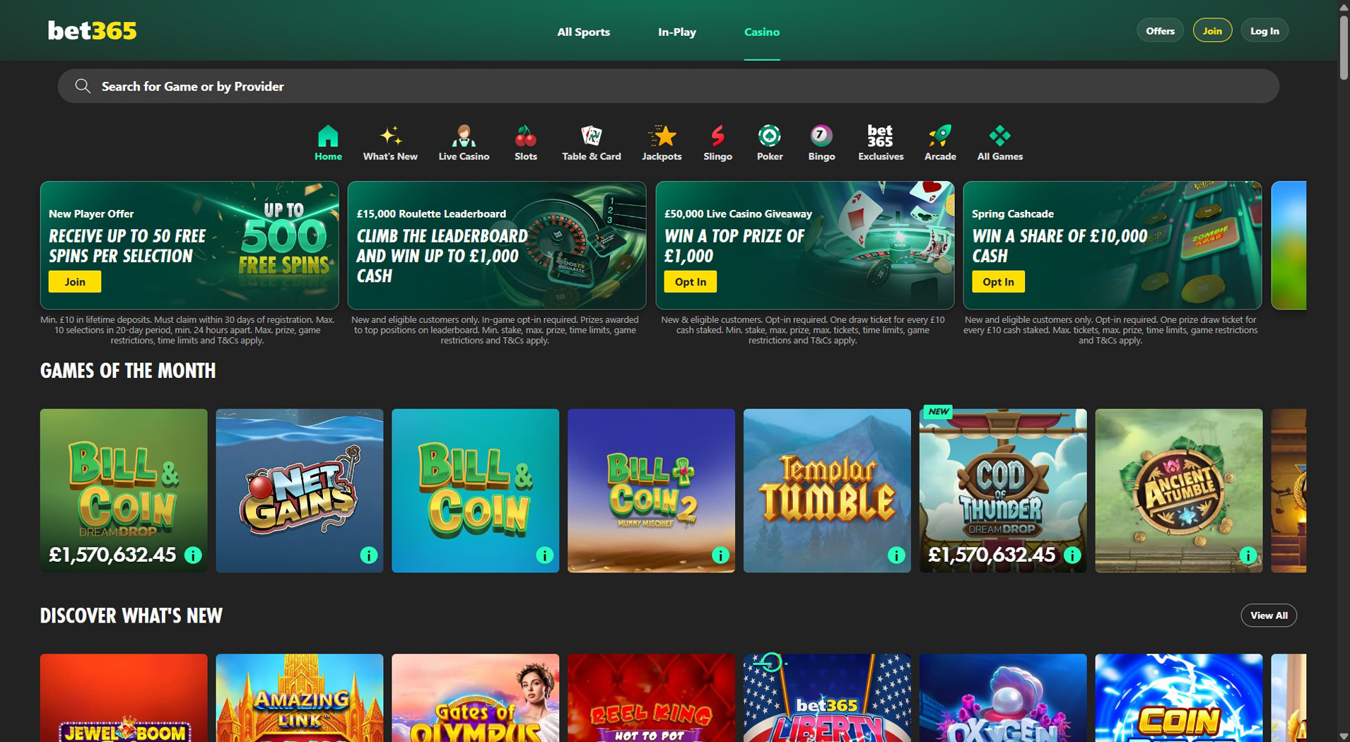 2. bet365 Casino - Fast Ukash Casino Access
