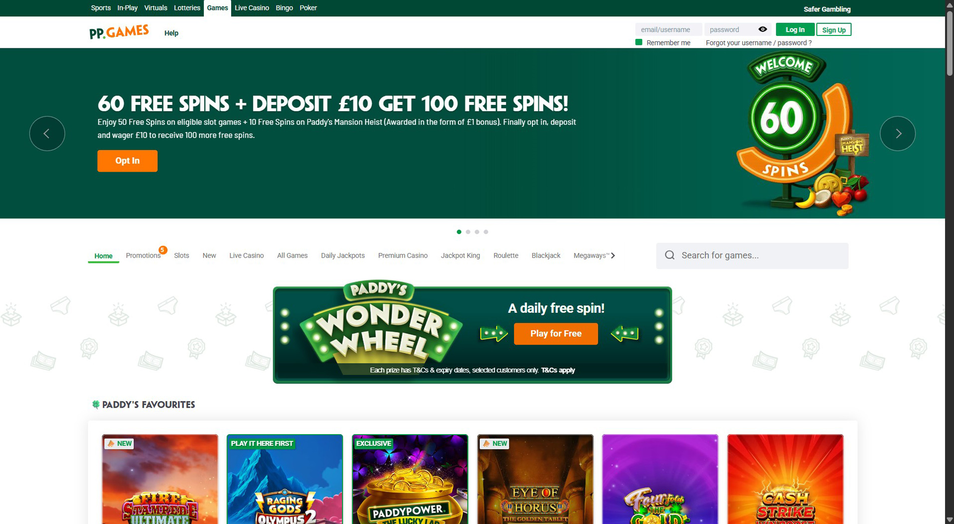 6. Paddy Power Games - Quick Ukash Casino Payouts